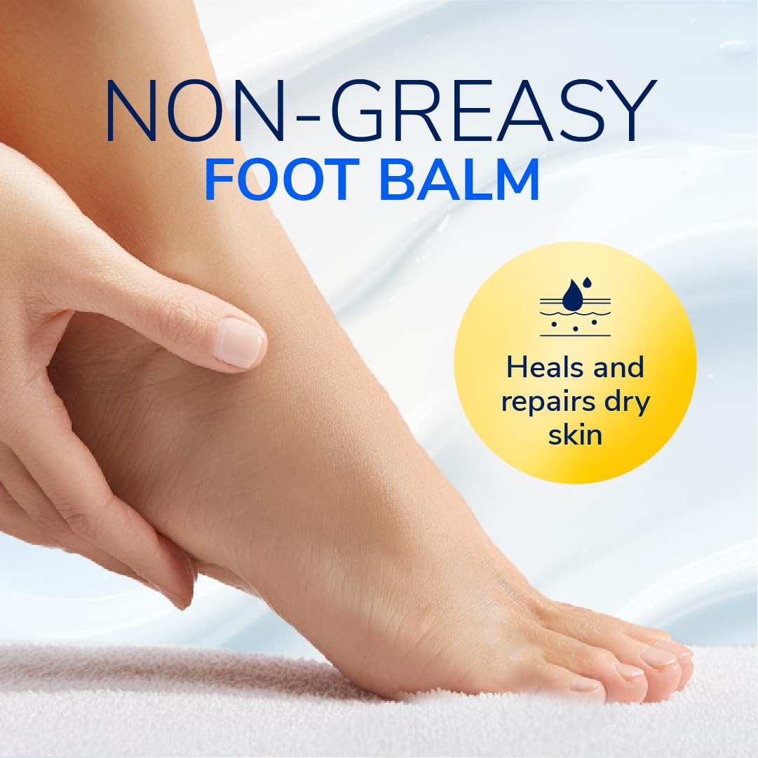 Dr. Scholl's Severe Cracked Heel Repair Balm on a bathroom shelf
