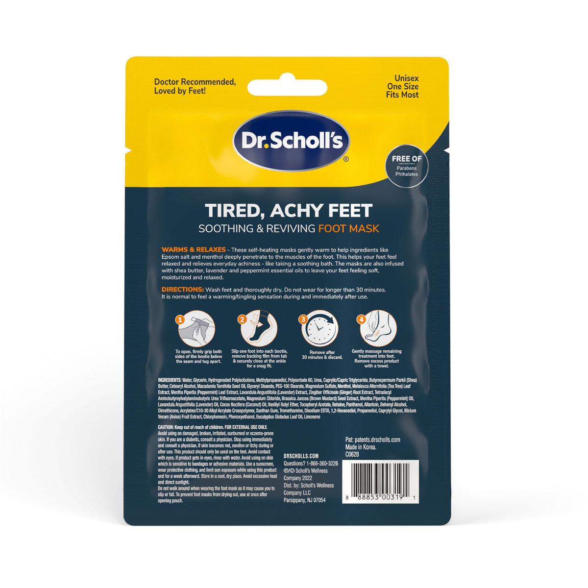 Dr. Scholl's Tired Feet Foot Mask lifestyle scene