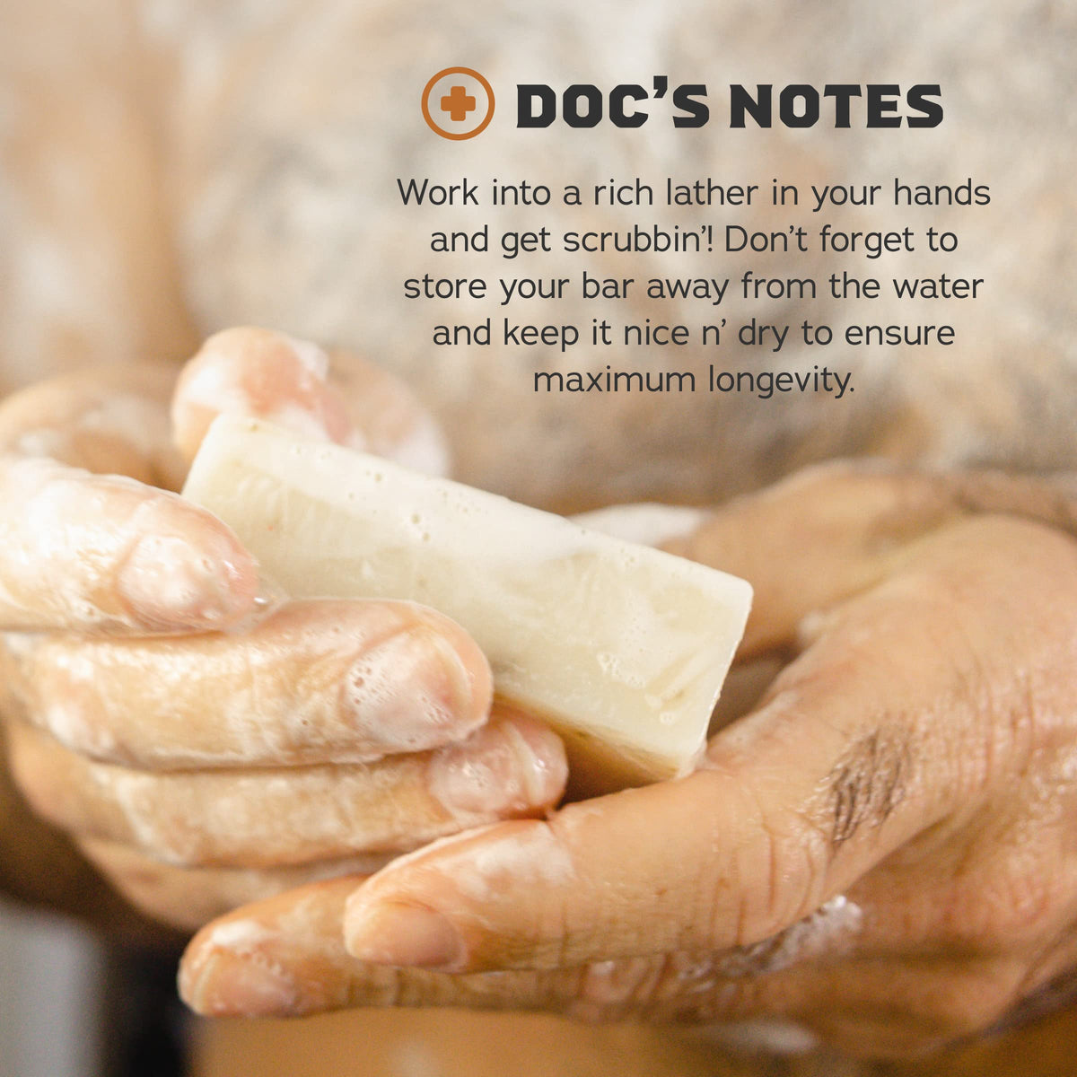 Dr. Squatch bar soap Alpine Sage scent close-up