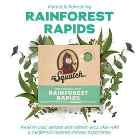 Dr. Squatch Birchwood Breeze bar soap close-up