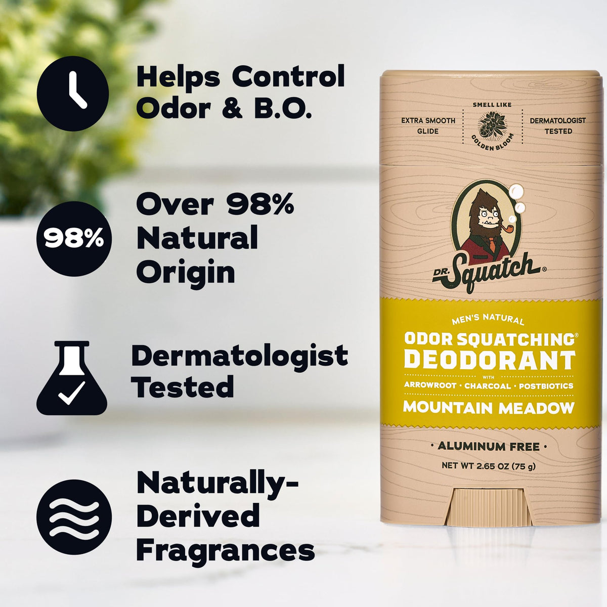 Dr. Squatch deodorant in Lumberjack Lodge scent