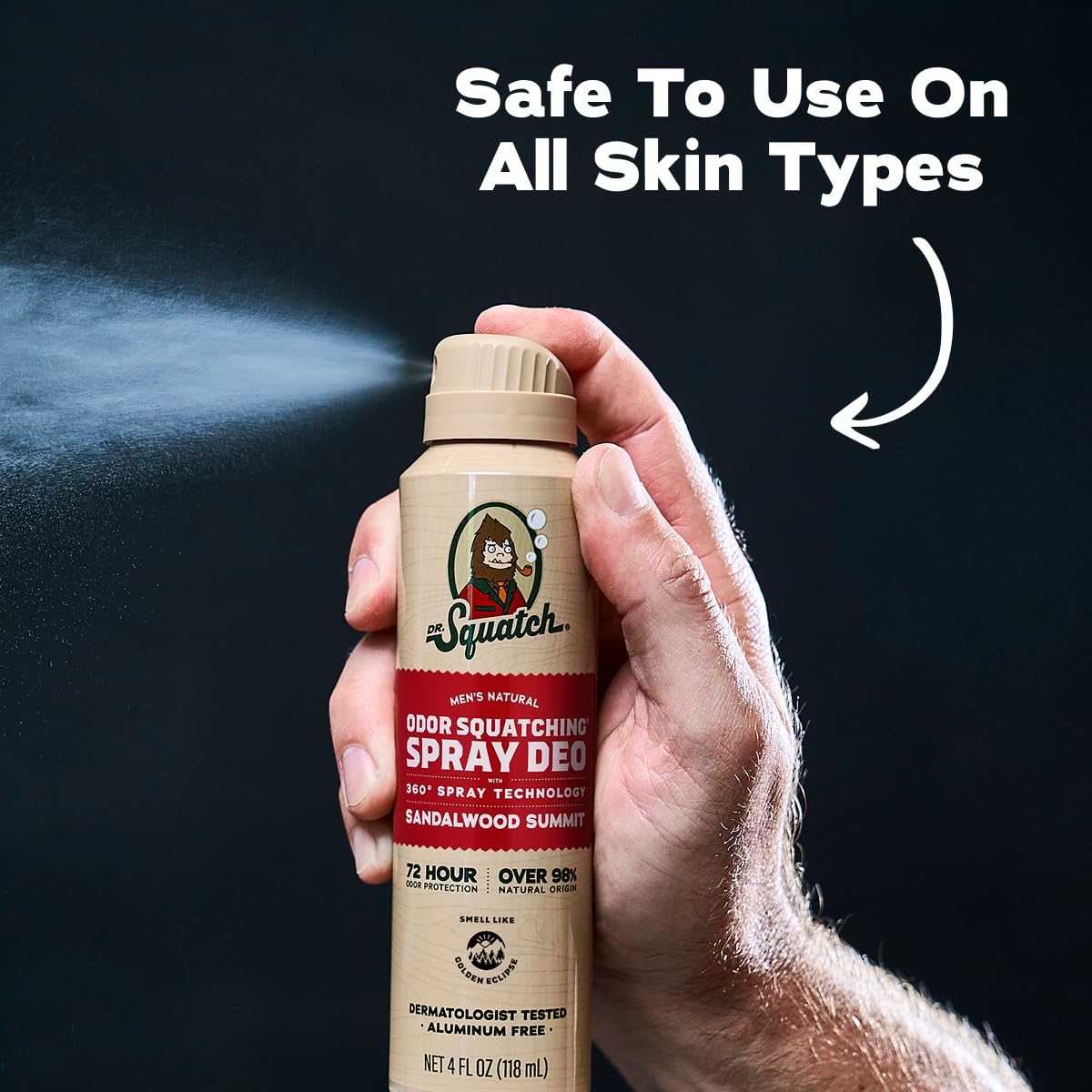 Dr. Squatch deodorant packaging details
