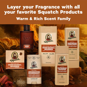 Dr. Squatch Fireside Bourbon Cologne with Wood Barrel Bourbon Bar Soap