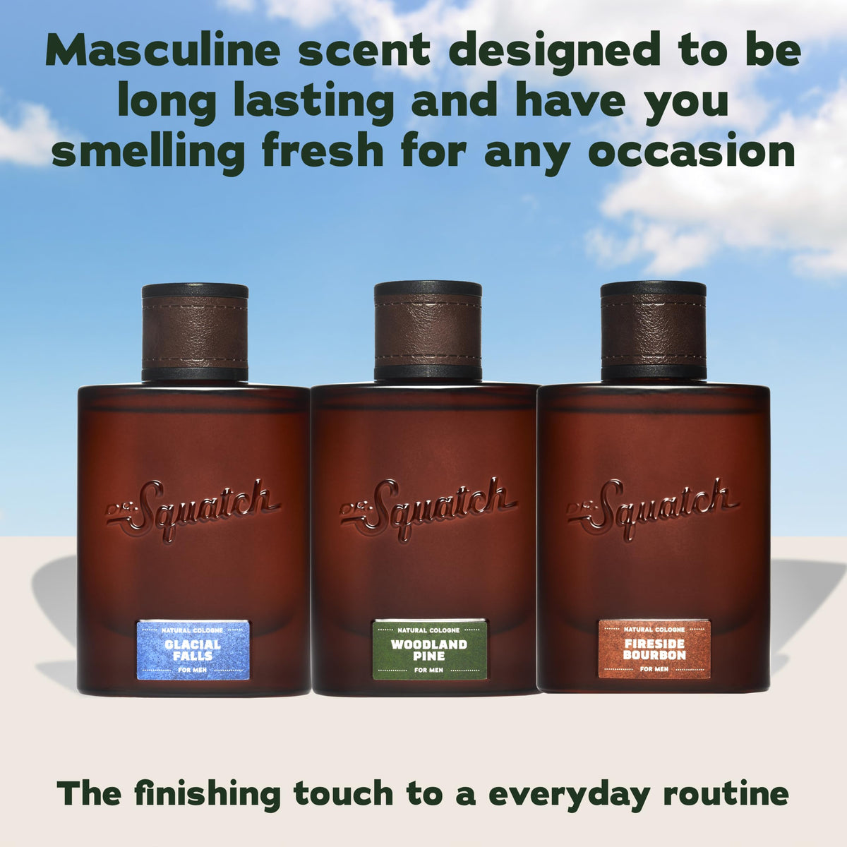 Dr. Squatch Glacial Falls Cologne bottle back view