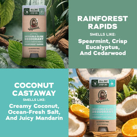 Dr. Squatch Invisible Glide Deodorant Coconut Castaway scent