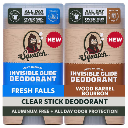 Dr. Squatch Invisible Glide Deodorant front view packaging