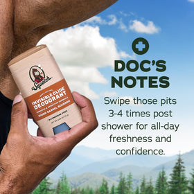 Dr. Squatch Invisible Glide Deodorant lifestyle scene