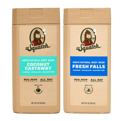 Dr. Squatch Men's Body Wash Fresh Falls front view
