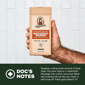 Dr. Squatch Men's Body Wash Pine Tar close-up of texture