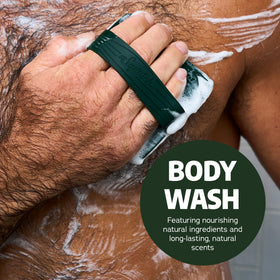 Dr. Squatch Men's Body Wash Rainforest Rapids bottle side view