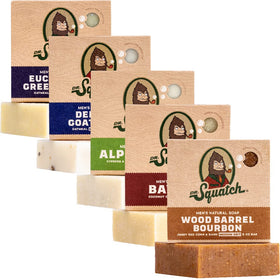 Dr. Squatch Natural Men's Bar Soap 5-Pack front view