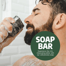 Dr. Squatch Natural Men's Bar Soap Sierra Storm 3-pack display
