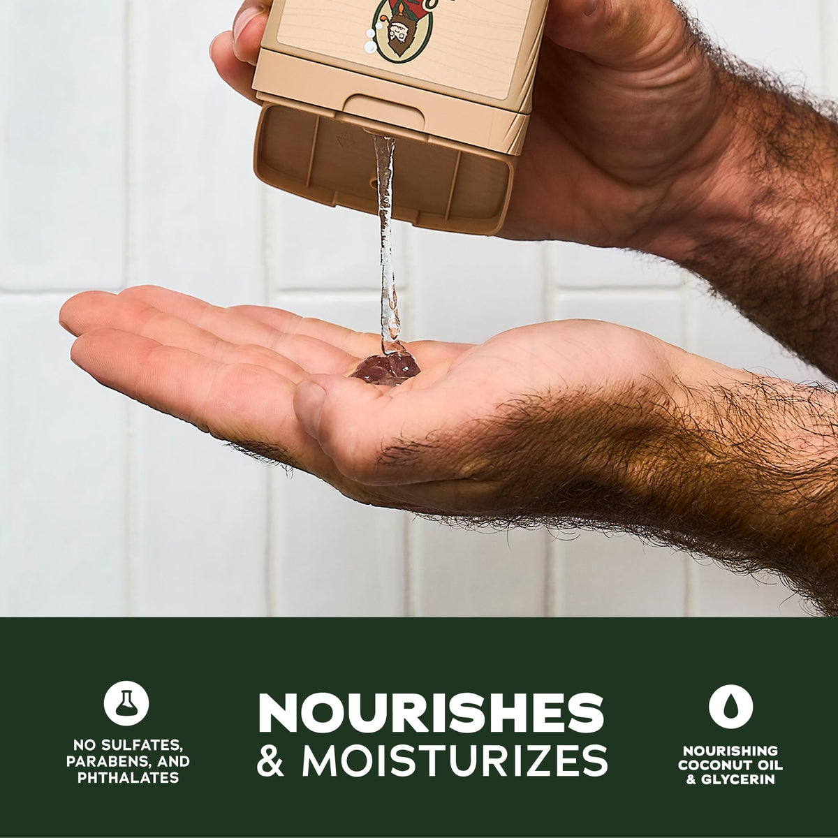 Dr. Squatch Natural Men's Body Wash 14 oz Summer Citrus front view