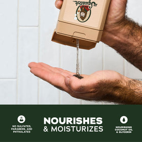 Dr. Squatch Natural Men's Body Wash Coconut Castaway lifestyle scene