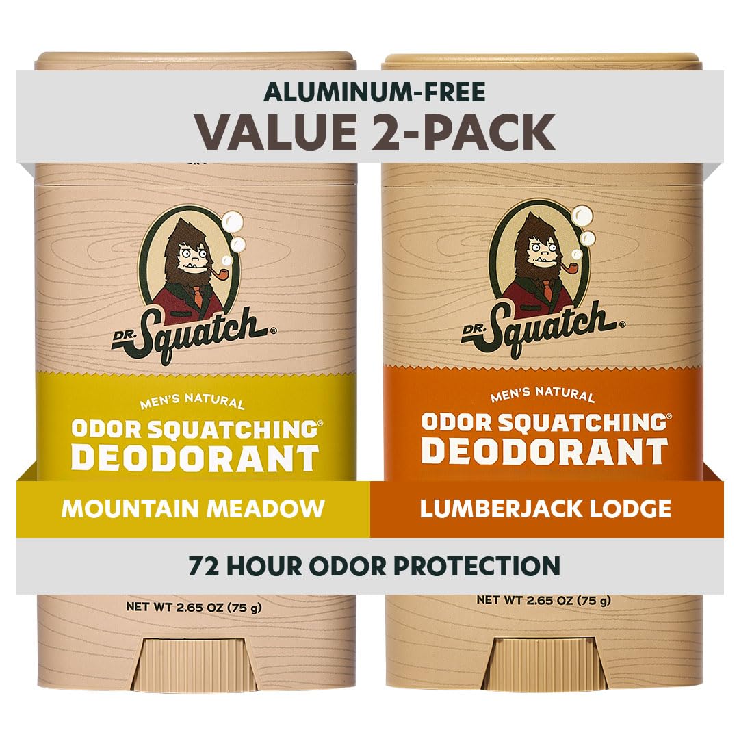 Dr. Squatch Natural Men's Deodorant 2-Pack front view