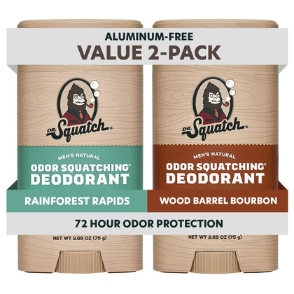 Dr. Squatch Natural Men’s Deodorant 2-Pack front view