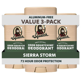 Dr. Squatch Natural Men’s Deodorant 3-Pack front view