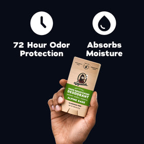 Dr. Squatch Natural Men’s Deodorant Bay Rum scent stick close-up