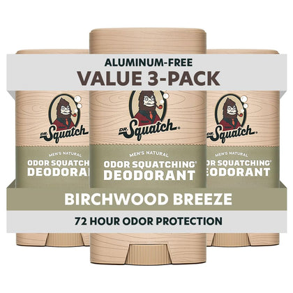 Dr. Squatch Natural Men’s Deodorant Birchwood Breeze front view