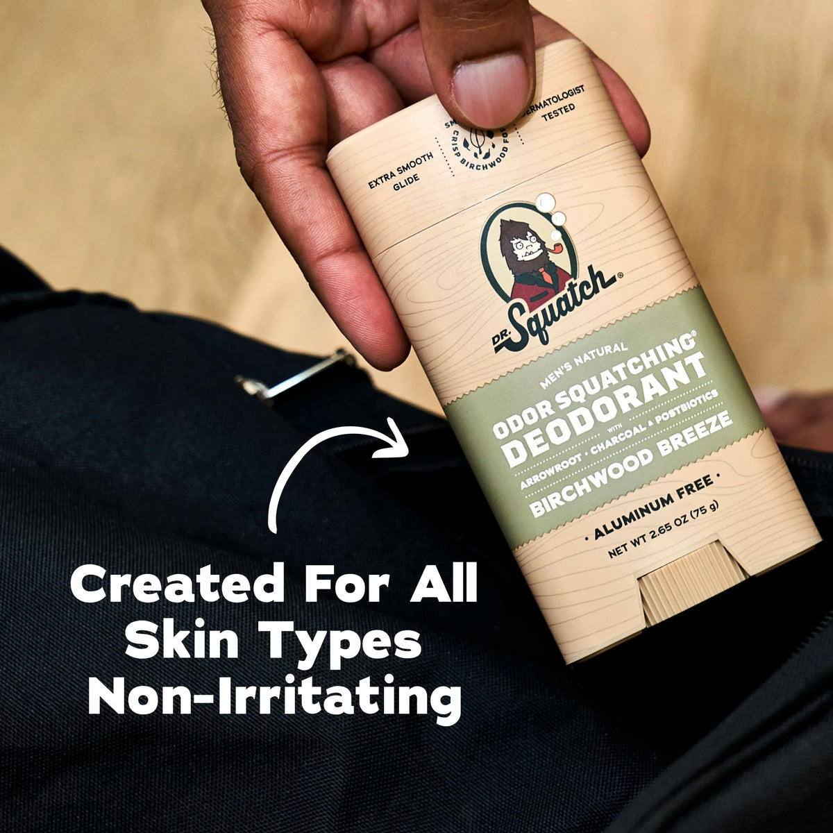 Dr. Squatch Natural Men’s Deodorant Birchwood Breeze scent description