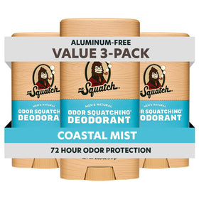 Dr. Squatch Natural Men’s Deodorant Coastal Mist stick front view