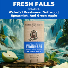 Dr. Squatch Natural Men’s Deodorant Fresh Falls with charcoal powder