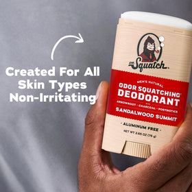 Dr. Squatch Natural Men’s Deodorant Sandalwood Summit 3-Pack side view