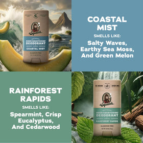 Dr. Squatch Natural Men’s Deodorant stick with Rainforest Rapids scent