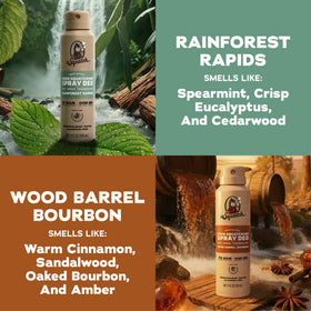 Dr. Squatch Natural Men's Deodorant Wood Barrel Bourbon and Rainforest Rapids
