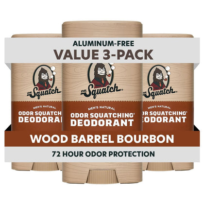 Dr. Squatch Natural Men’s Deodorant Wood Barrel Bourbon front view