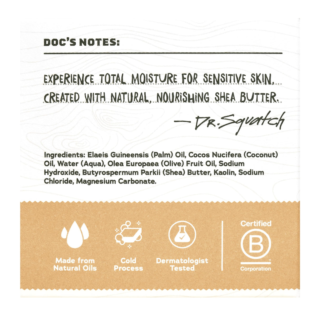 Dr. Squatch Total Moisture Men's Bar Soap close-up