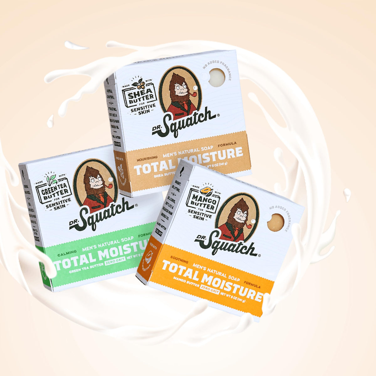 Dr. Squatch Total Moisture Men’s Bar Soap with fresh ingredients