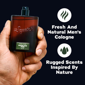 Dr. Squatch Woodland Pine Cologne bottle with cap