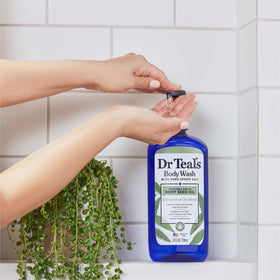 Dr Teal's Body Wash bottle with shea butter and aloe vera