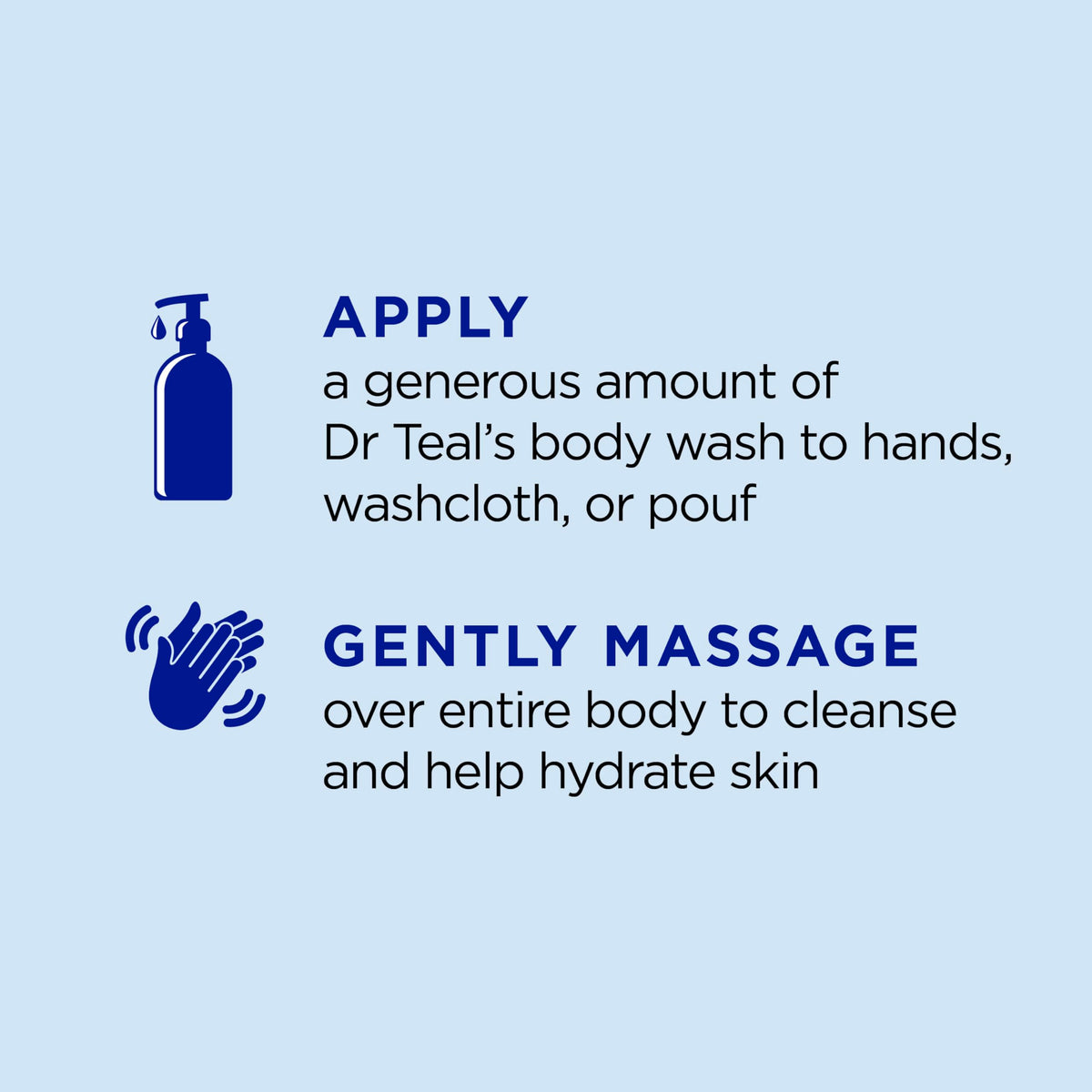 Dr Teal's Body Wash Duo packaging