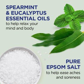 Dr Teal's Body Wash packaging back view showing ingredients