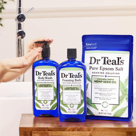 Dr Teal's Body Wash showing the texture of the product
