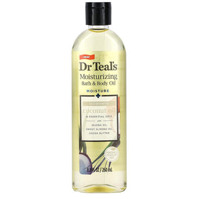 Dr Teal's Coconut Bath & Body Oil 2-Pack front view with bottles