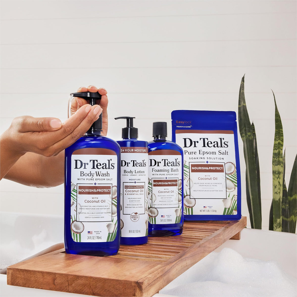 Dr Teal's Coconut Oil Body Lotion with coconut and shea butter