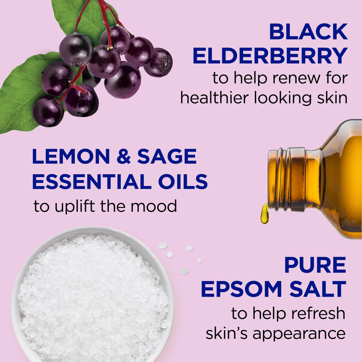 Dr Teal's Elderberry Foaming Bath packaging