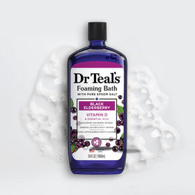 Dr Teal's Elderberry Foaming Bath with essential oils