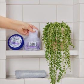 Dr Teal's Epsom Salt Body Scrub 16 oz lavender in use
