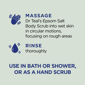 Dr Teal's Epsom Salt Body Scrub with eucalyptus and spearmint