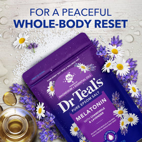 Dr Teal's Epsom Salt in a warm bath setting