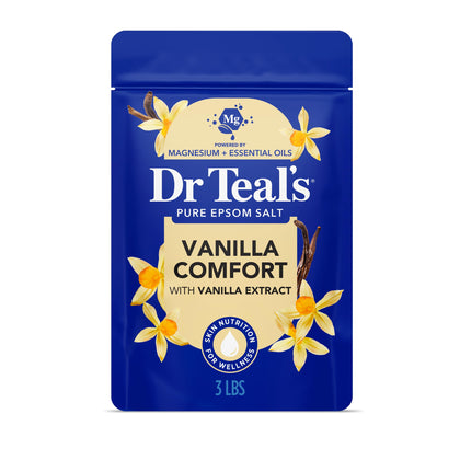 Dr Teal's Epsom Salt Magnesium Soak Vanilla Comfort front view