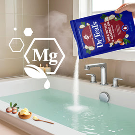 Dr Teal's Epsom Salt Magnesium Soak with a scoop