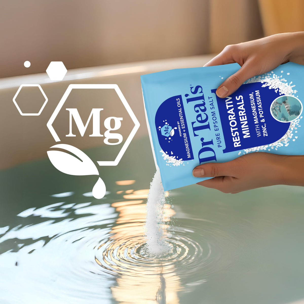 Dr Teal's Epsom Salt Magnesium Soak with essential oils