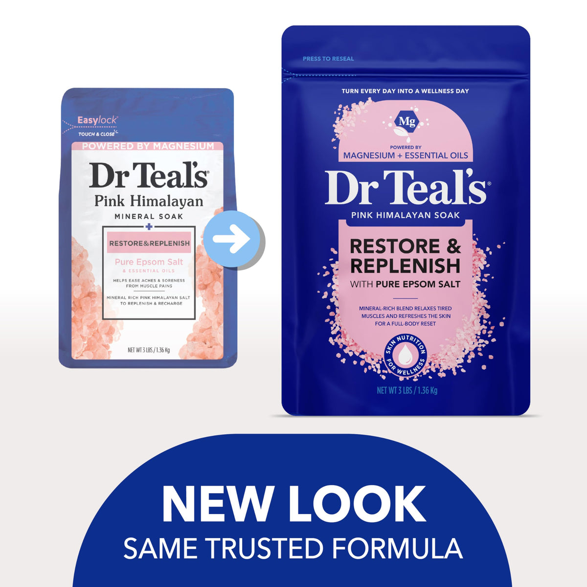 Dr Teal's Epsom Salt Magnesium Soak with Pink Himalayan Salt