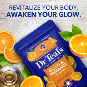 Dr Teal's Epsom Salt Soak in a warm bath setting
