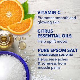 Dr Teal's Epsom Salt Soak with citrus fruits